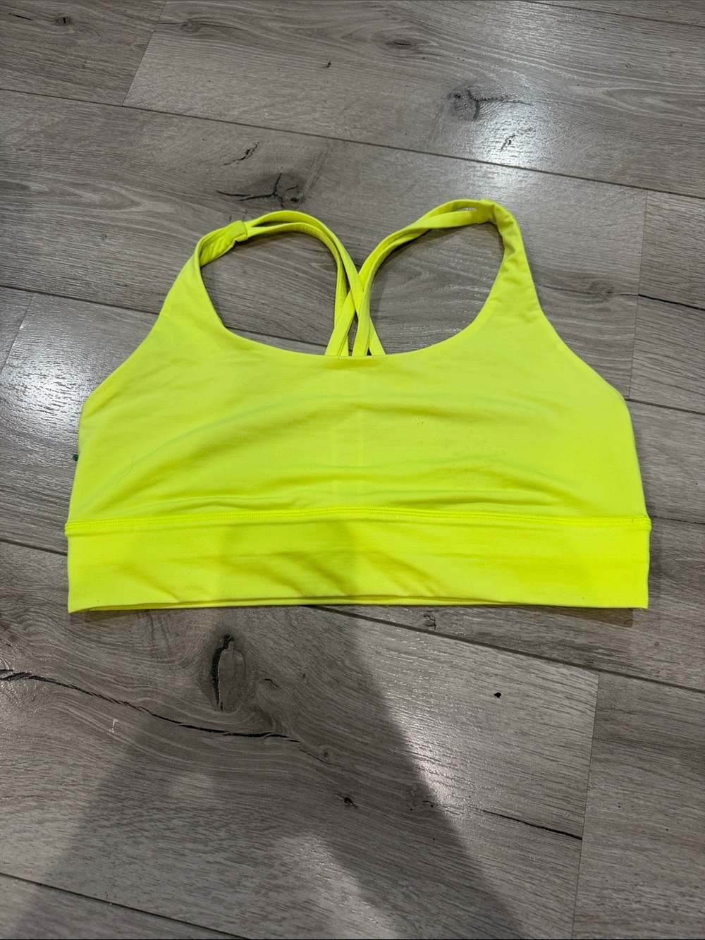 lululemon athletica Neon Yellow Strappy Sports Bra